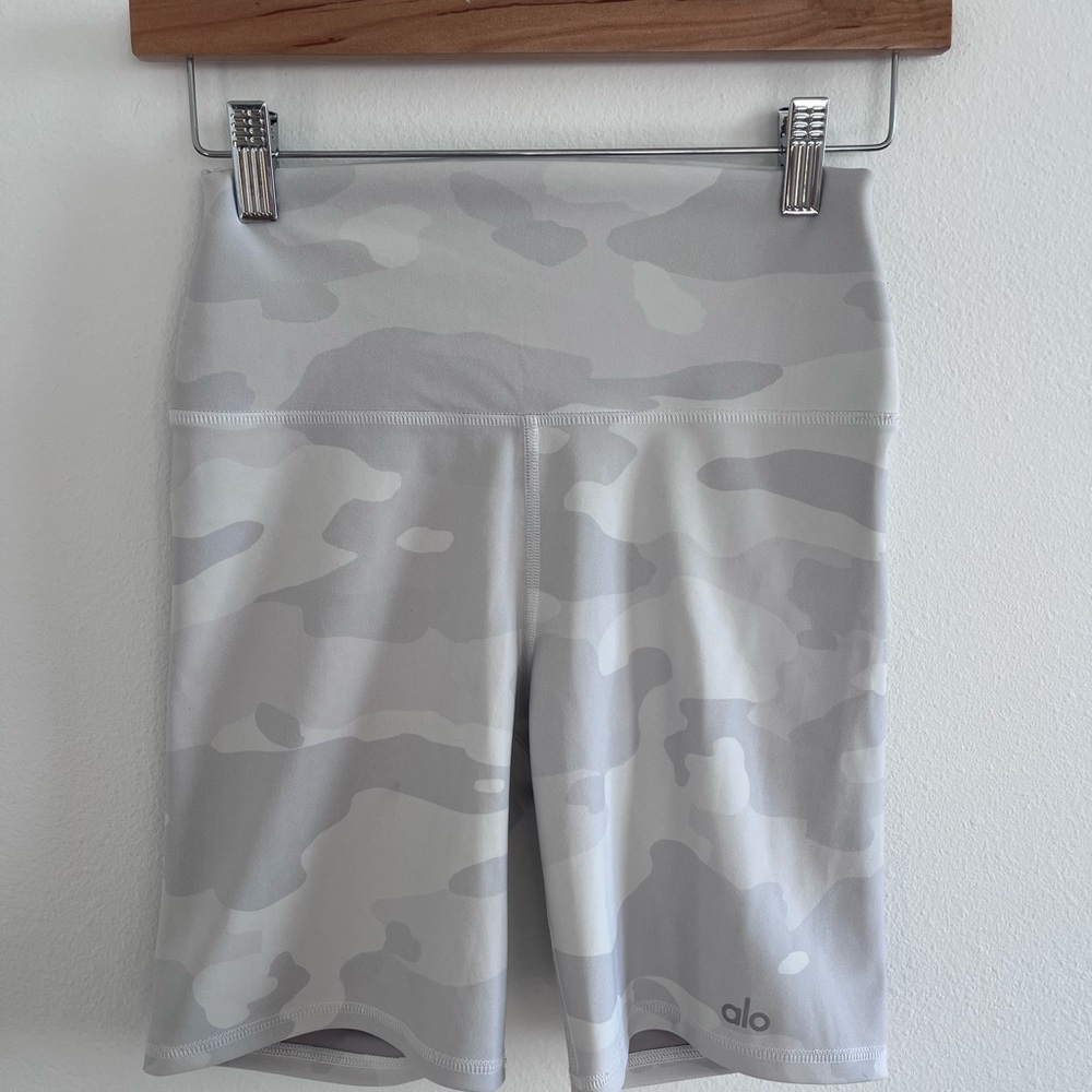 ALO Yoga Gray Bike Shorts